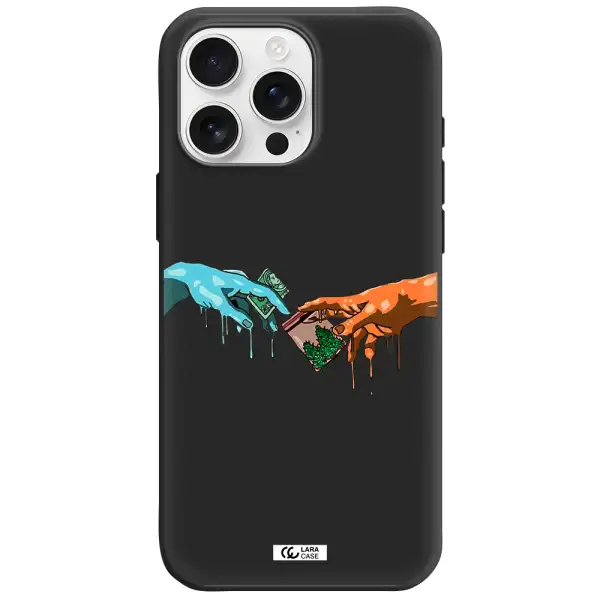 Pass The Weed Apple Iphone 16 Pro Max Silicone Black Case