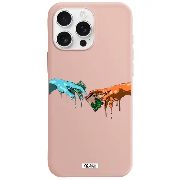 Pass The Weed Apple Iphone 16 Pro Max Silicone Pastel Pink Case