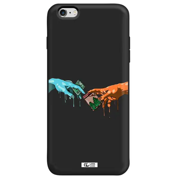 Pass The Weed Apple iPhone 6 s plus Silicone black Case