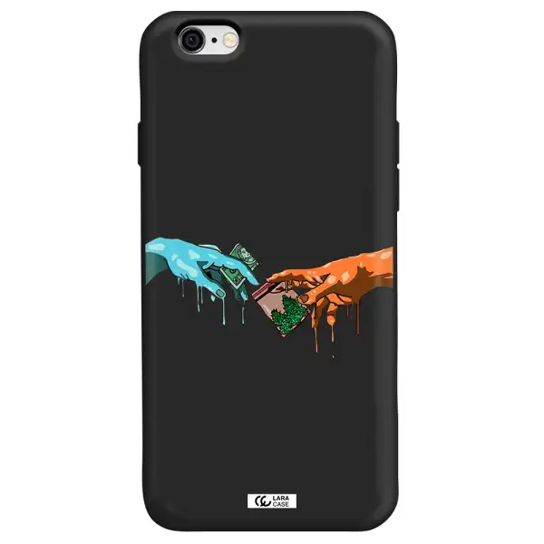 Pass The Weed Apple iPhone 6 Silicone black Case