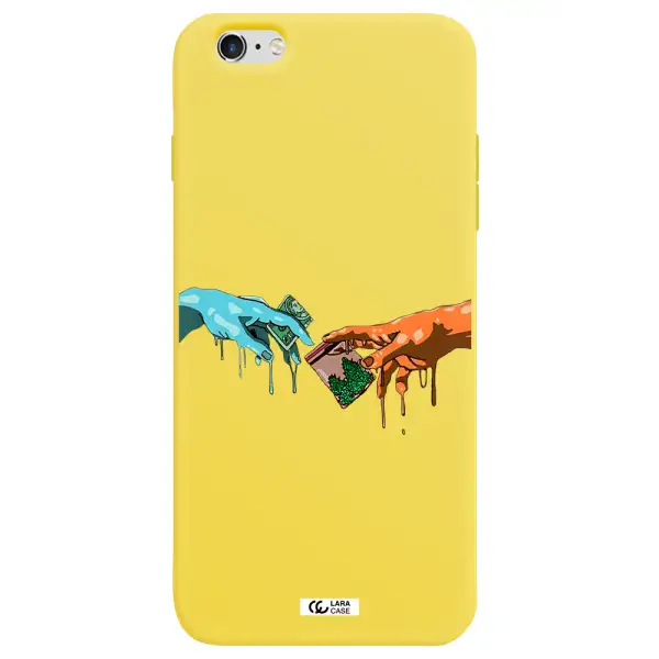 Pass The Weed Apple iPhone 6S Silicone canary yellow Case