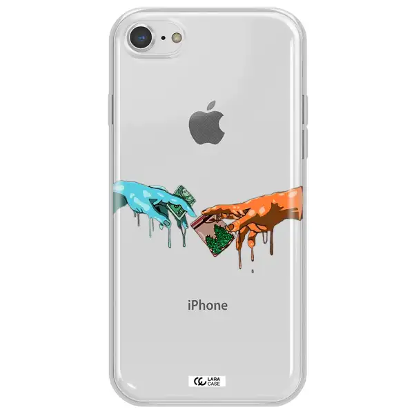 Pass The Weed Apple iPhone 8 Clear TPU Case