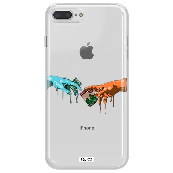 Pass The Weed Apple iPhone 8 plus Clear TPU Case