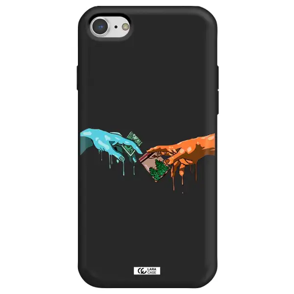 Pass The Weed Apple iPhone 8 Silicone black Case
