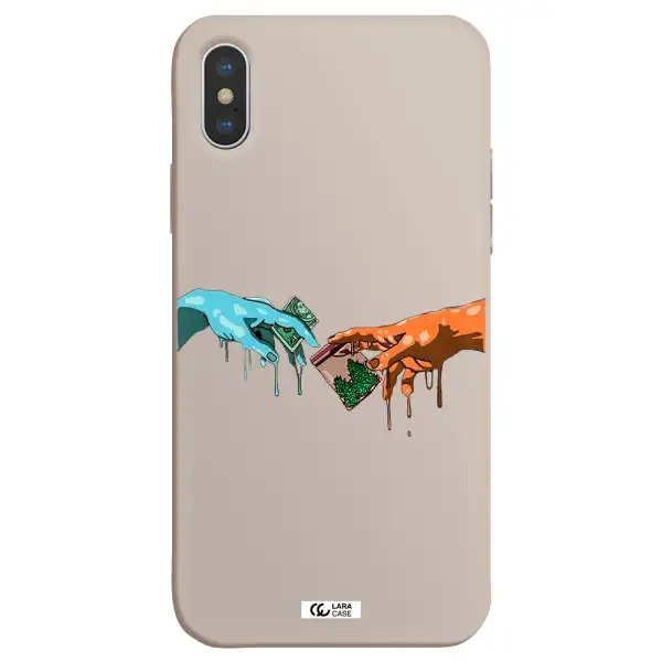 Pass The Weed Apple iPhone XS Silicone Stone Case