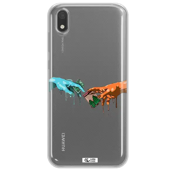 Pass The Weed Huawei Y5 2019 Clear TPU Case
