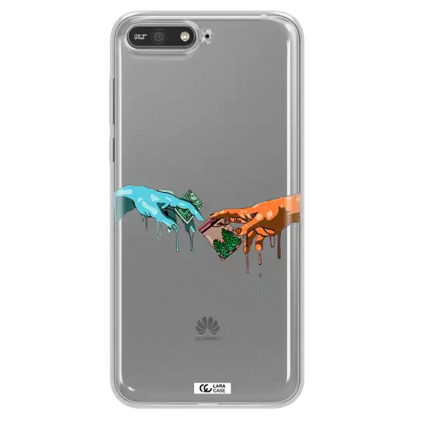 Pass The Weed Huawei Y6 2018 Clear TPU Case