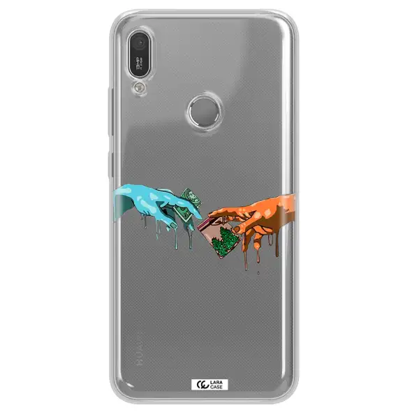 Pass The Weed Huawei Y6 2019 Clear TPU Case