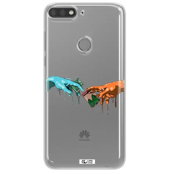Pass The Weed Huawei Y7 Prime 2018 Clear TPU Case