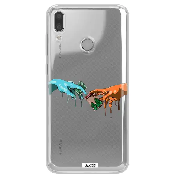 Pass The Weed Huawei Y9 2019 Clear TPU Case