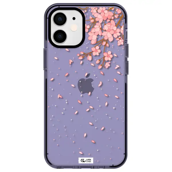 Sakura Fall Apple iPhone 12 mini impact Lilac Case