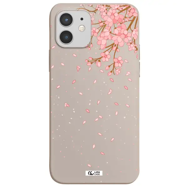 Sakura Fall Apple iPhone 12 mini Silicone Stone Case