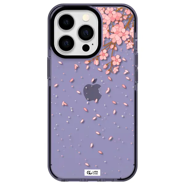 Sakura Fall Apple iPhone 13 Pro impact Lilac Case