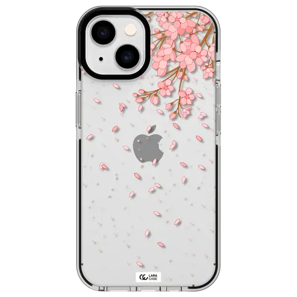 Sakura Fall Apple iPhone 14 impact black border Case