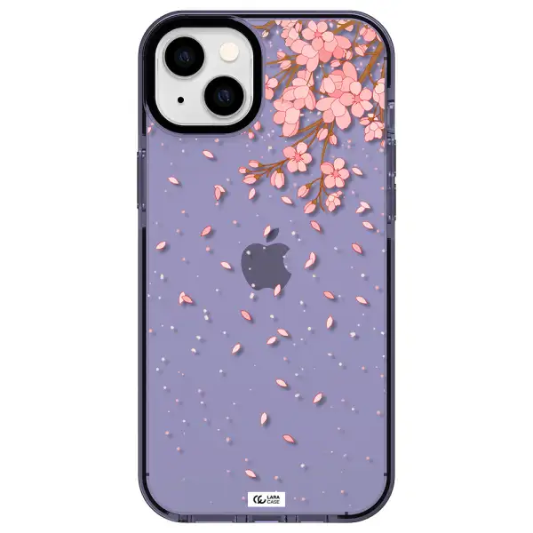 Sakura Fall Apple iPhone 14 plus impact Lilac Case