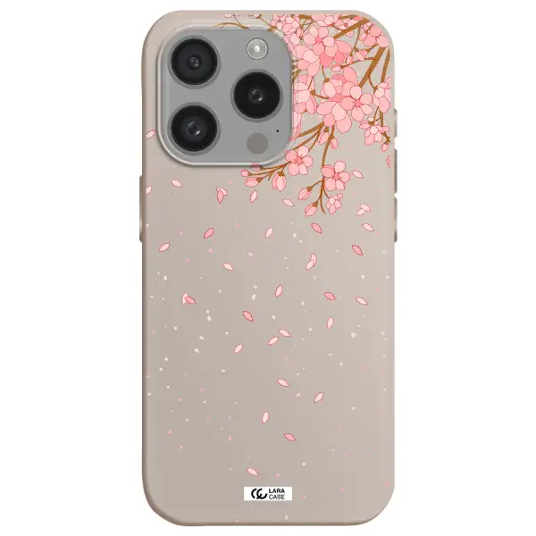Sakura Fall Apple Iphone 15 Pro Silicone Stone Case