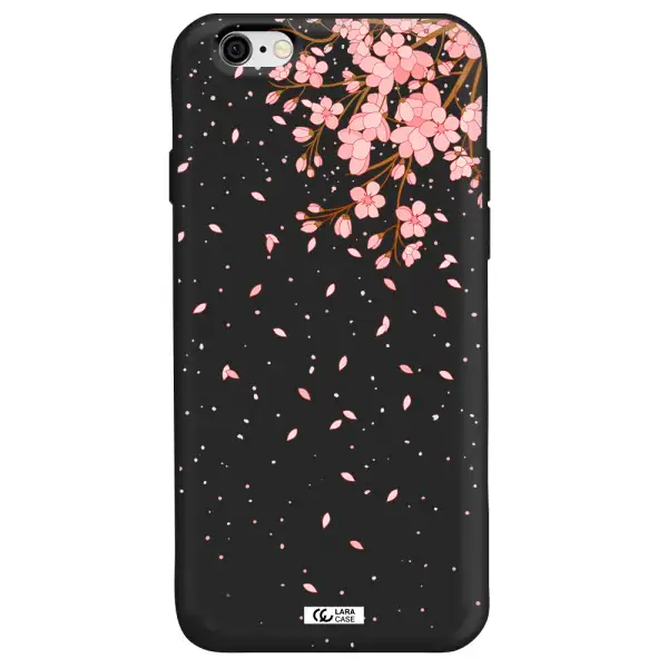 Sakura Fall Apple iPhone 6 Silicone black Case