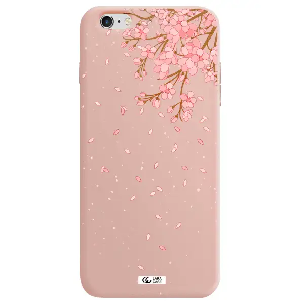 Sakura Fall Apple iPhone 6S Silicone pastel pink Case