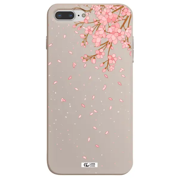 Sakura Fall Apple iPhone 8 plus Silicone Stone Case