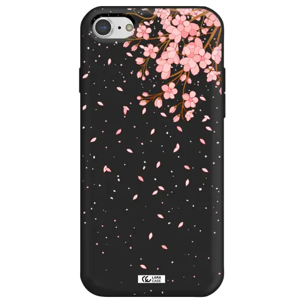 Sakura Fall Apple iPhone 8 Silicone black Case