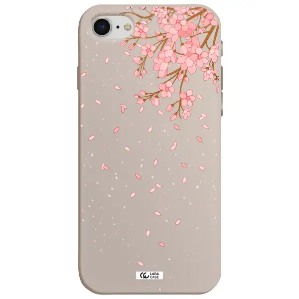 Sakura Fall Apple iPhone se 2020 Silicone Stone Case