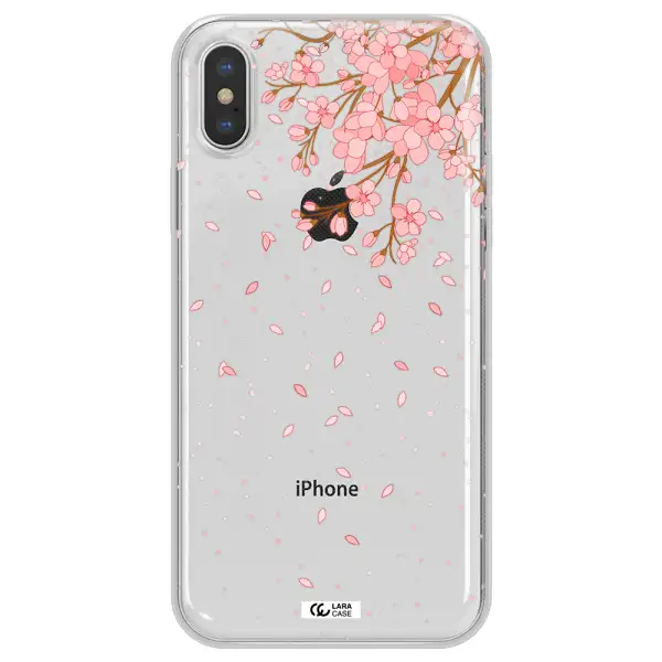Sakura Fall Apple iPhone XS Clear TPU Case