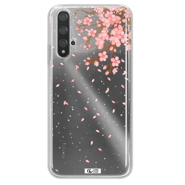 Sakura Fall Huawei Nova 5t Clear TPU Case