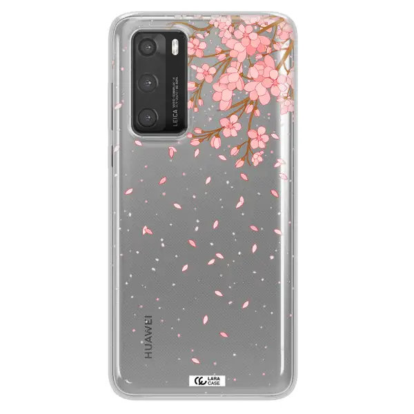 Sakura Fall Huawei P40 Clear TPU Case