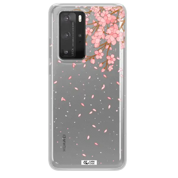 Sakura Fall Huawei P40 Pro Clear TPU Case