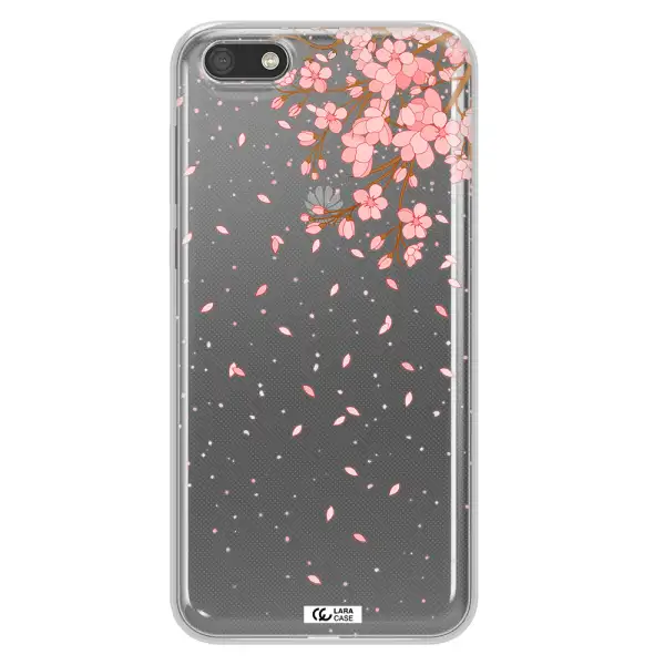 Sakura Fall Huawei Y5 2018 Clear TPU Case