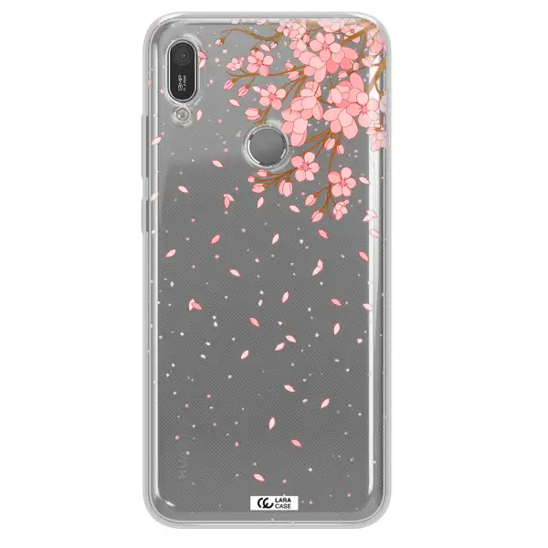 Sakura Fall Huawei Y6 2019 Clear TPU Case