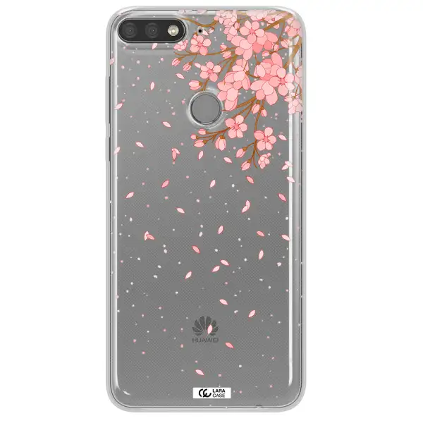 Sakura Fall Huawei Y7 Prime 2018 Clear TPU Case