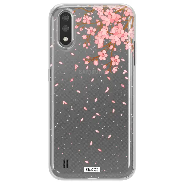 Sakura Fall Samsung A01 Clear TPU Case