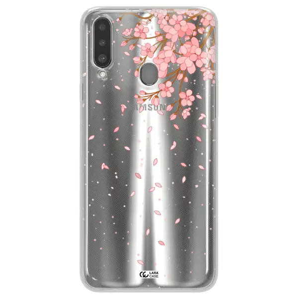 Sakura Fall Samsung A20S Clear TPU Case