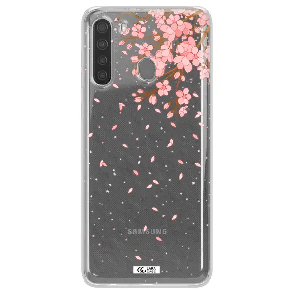 Sakura Fall Samsung A21 Clear TPU Case