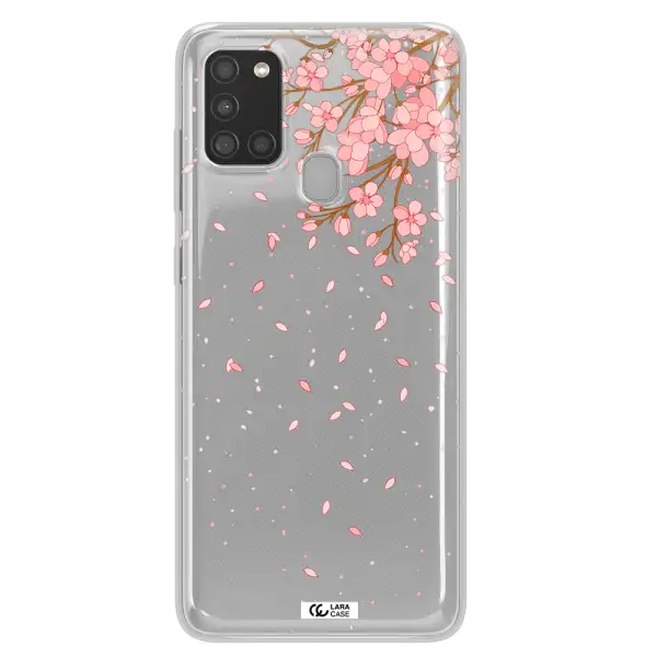 Sakura Fall Samsung A21S Clear TPU Case