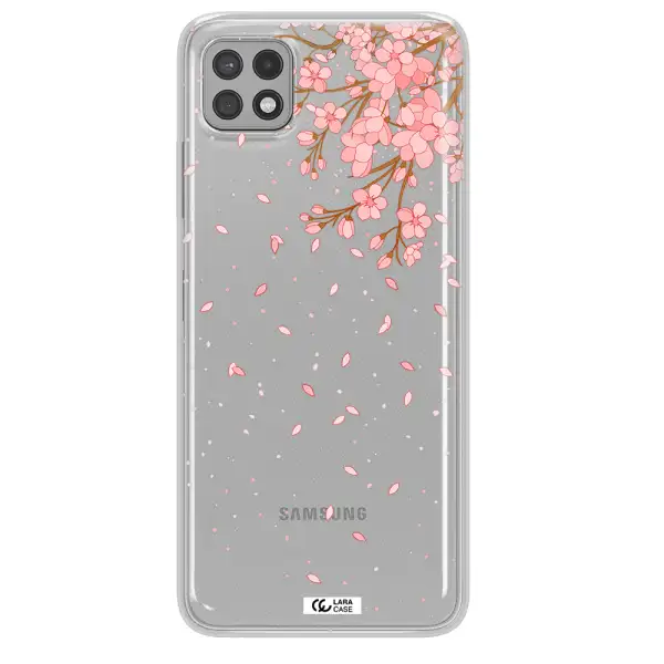 Sakura Fall Samsung A22 5g Clear TPU Case