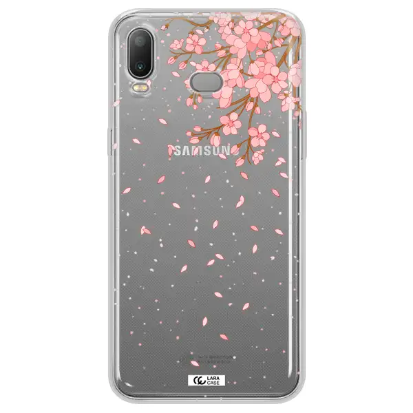 Sakura Fall Samsung A6S Clear TPU Case