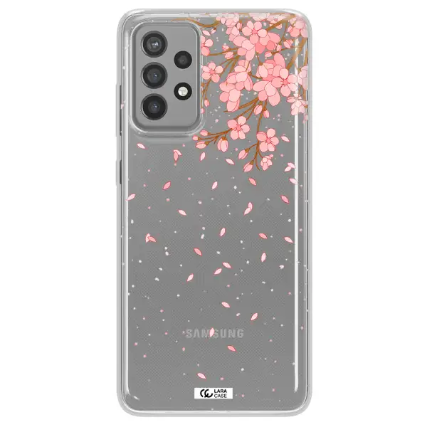 Sakura Fall Samsung A72 Clear TPU Case