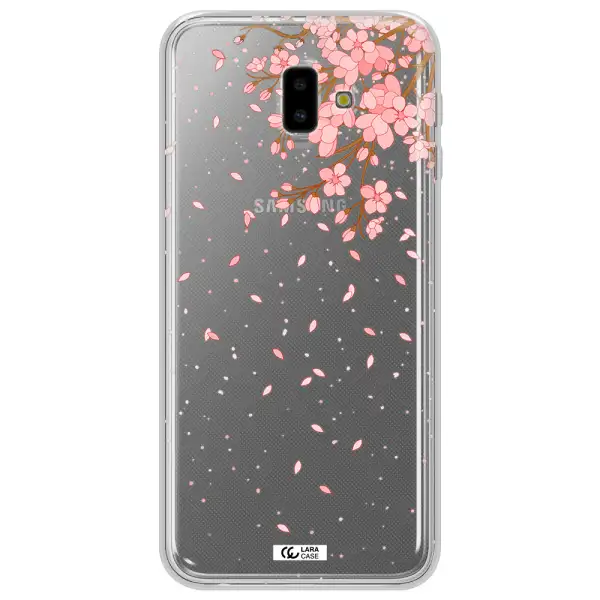 Sakura Fall Samsung J6 Plus Clear TPU Case