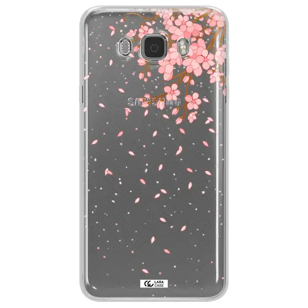 Sakura Fall Samsung J7 2016 Clear TPU Case