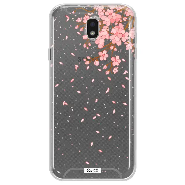 Sakura Fall Samsung J7 Pro Clear TPU Case