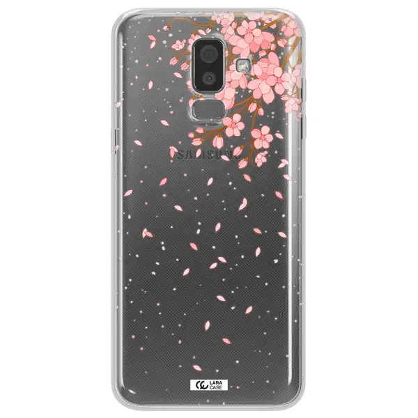 Sakura Fall Samsung J8 Clear TPU Case