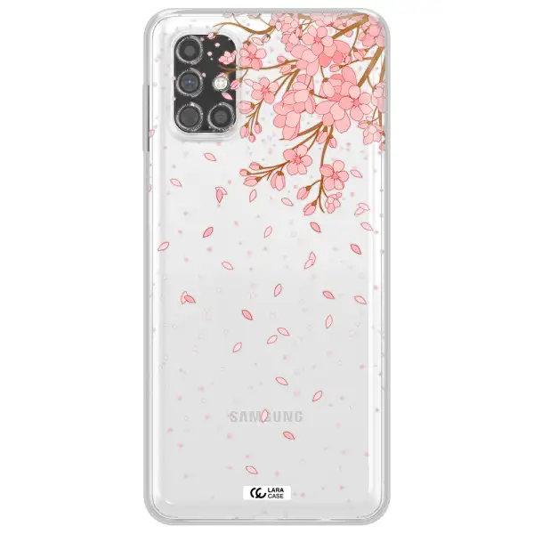 Sakura Fall Samsung M31S Clear TPU Case