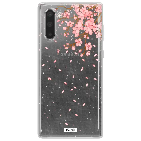Sakura Fall Samsung Note 10 Clear TPU Case