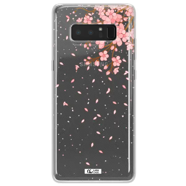 Sakura Fall Samsung Note 8 Clear TPU Case