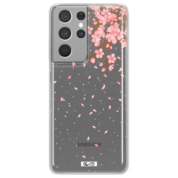 Sakura Fall Samsung S21 Ultra Clear TPU Case