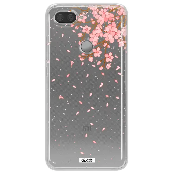 Sakura Fall Xiaomi Mi 8 Lite Clear TPU Case