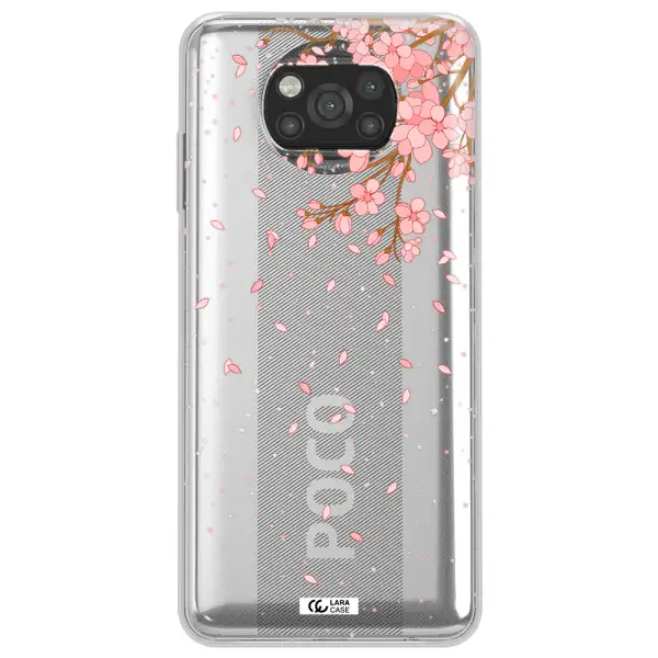 Sakura Fall Xiaomi Poco X3 Clear TPU Case