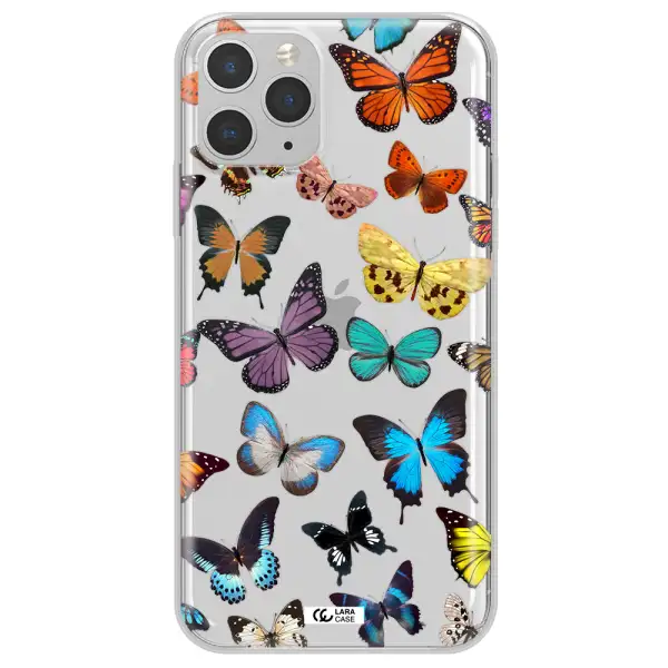 Colorful Butterflies Apple iPhone 11 pro Clear TPU Case